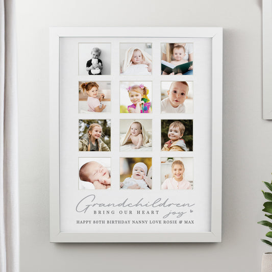 Personalised Grandchildren White Multi Photo Frame from Heartfelt Gifts