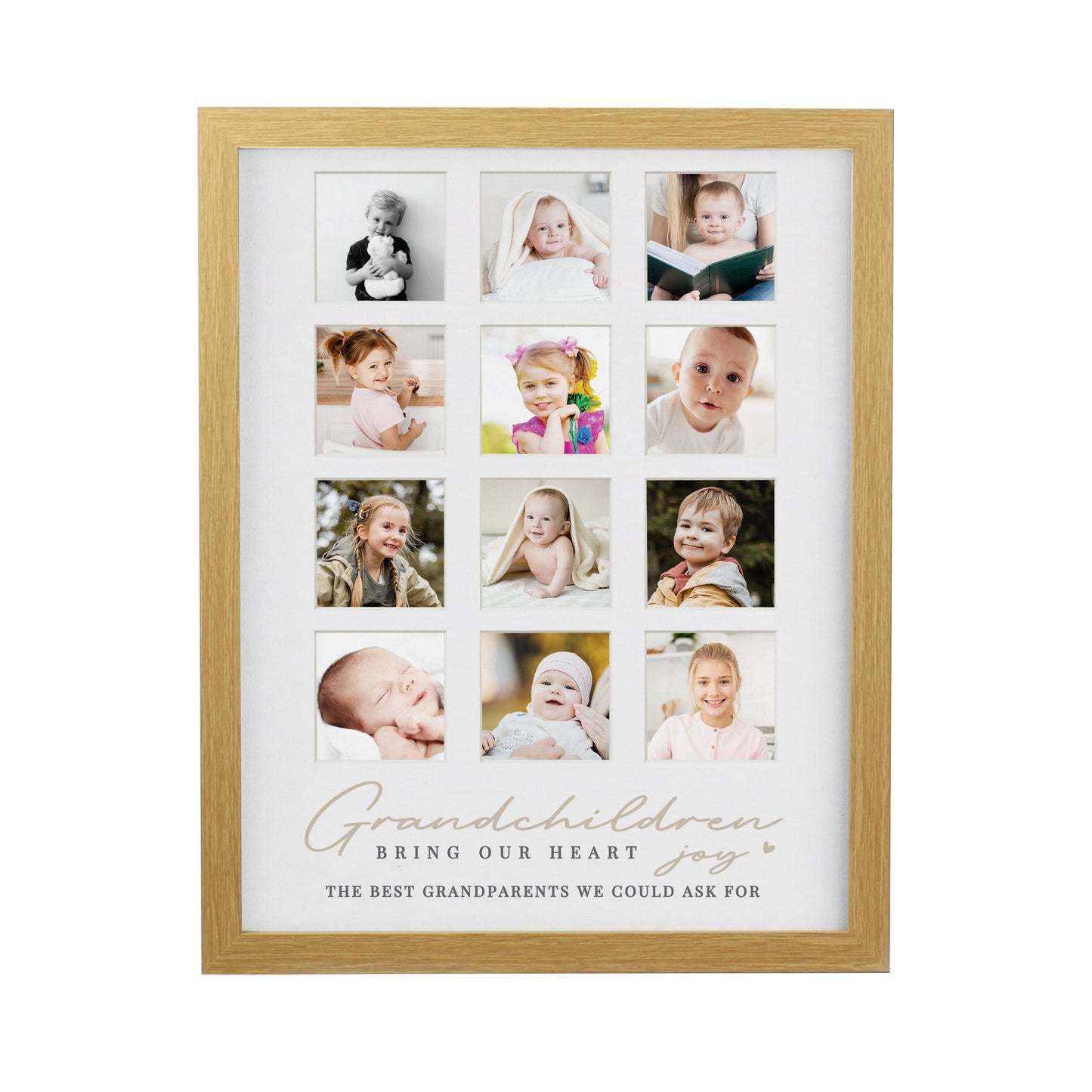 Personalised Grandchildren Oak Multi Photo Frame - image 5