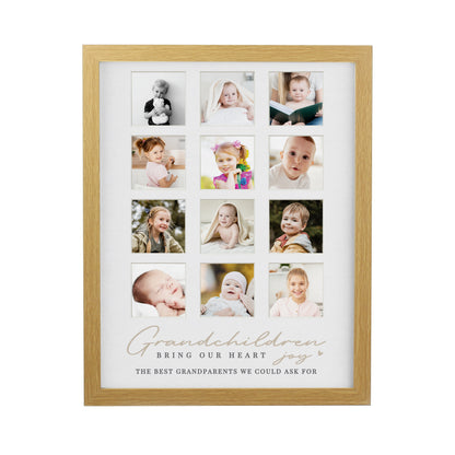 Personalised Grandchildren Oak Multi Photo Frame - image 5