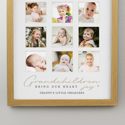 Personalised Grandchildren Oak Multi Photo Frame - image 6