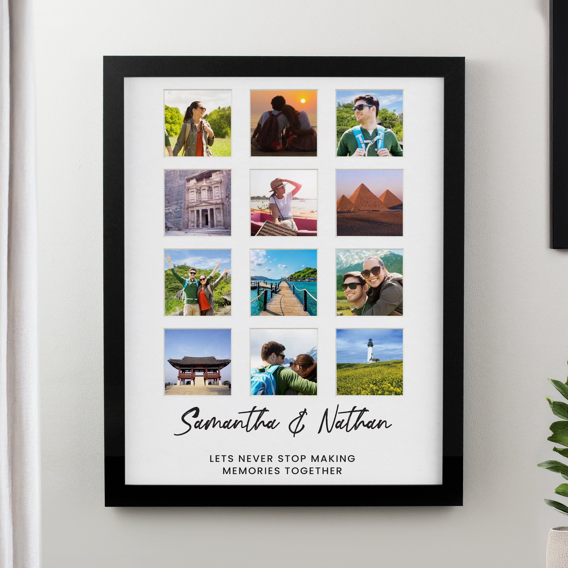 Personalised Black Multi Photo Frame from Heartfelt Gifts