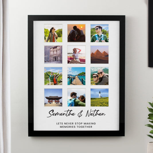 Personalised Black Multi Photo Frame from Heartfelt Gifts
