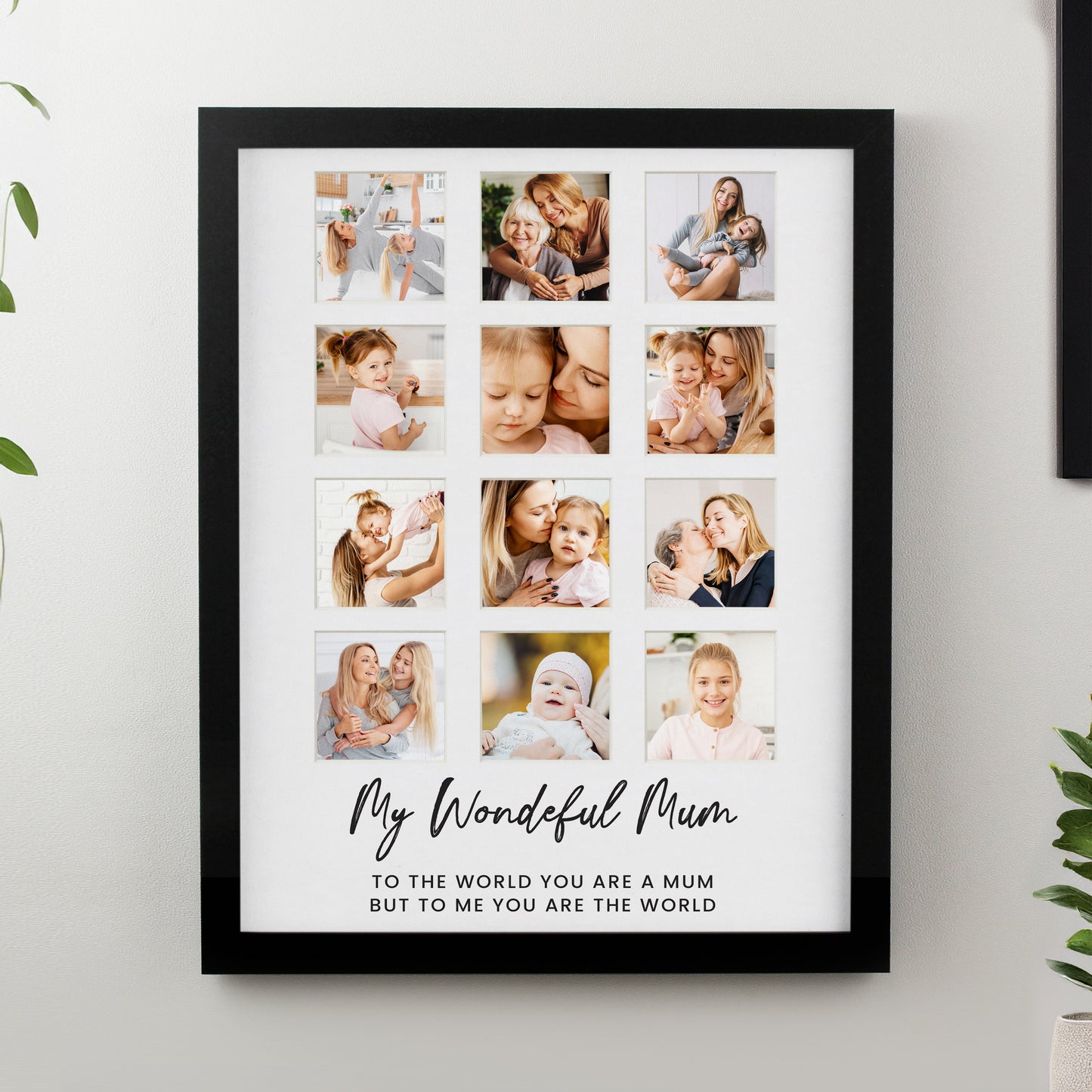 Personalised Black Multi Photo Frame - image 3