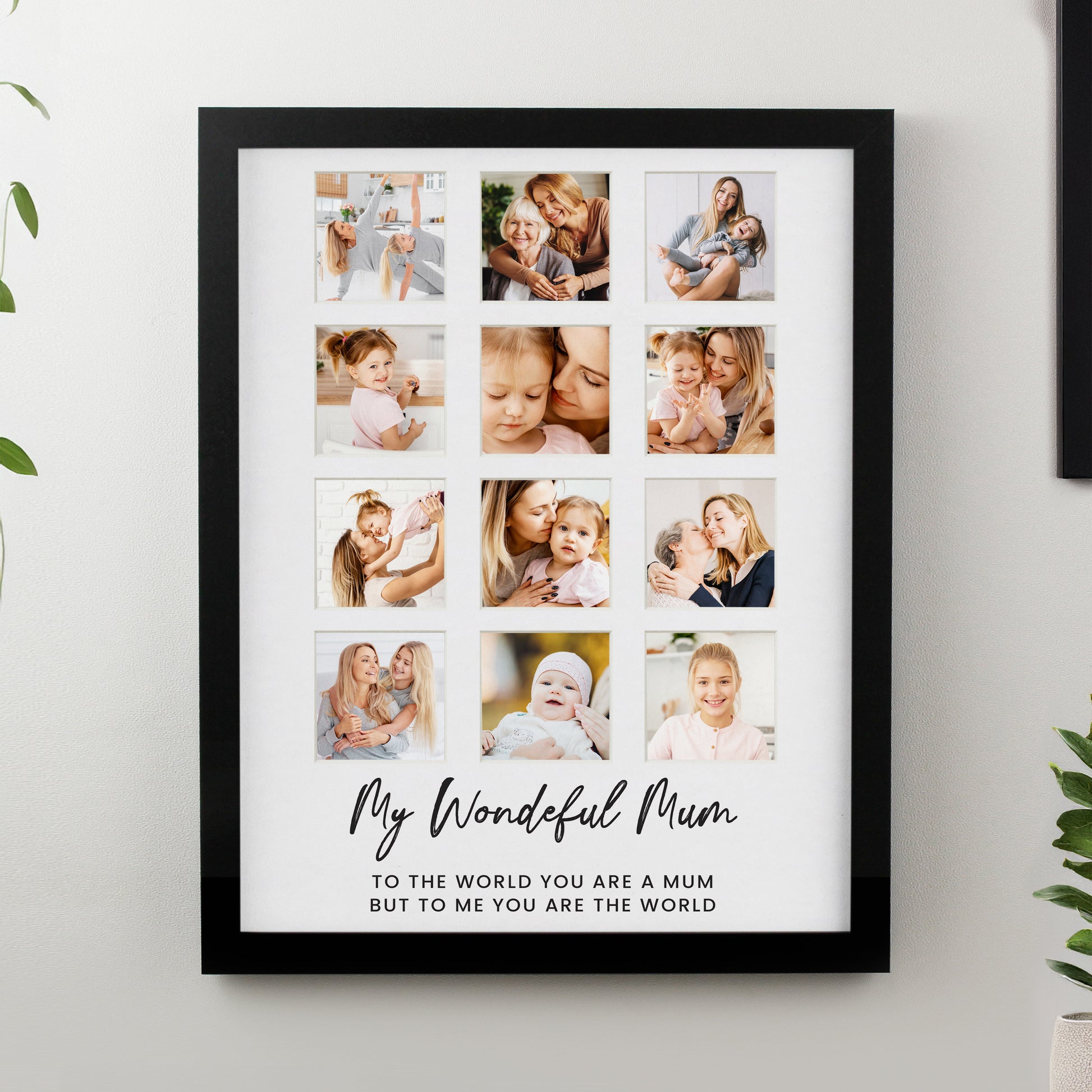 Personalised Black Multi Photo Frame - image 3