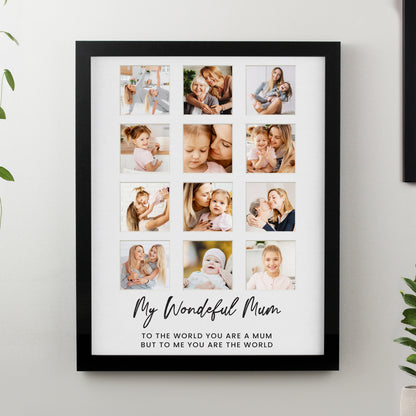 Personalised Black Multi Photo Frame - image 3
