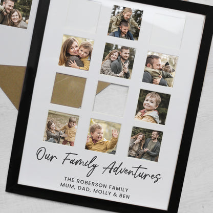Personalised Black Multi Photo Frame - image 4