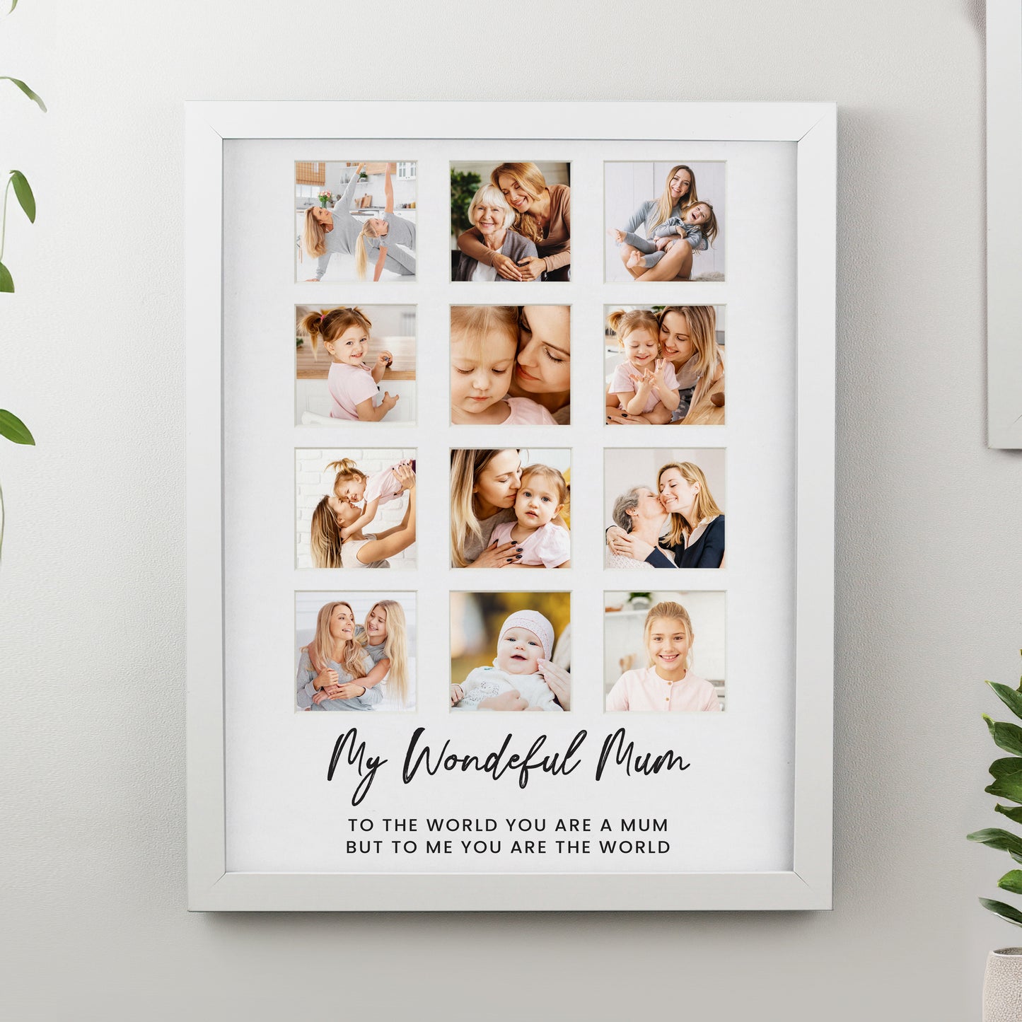 Personalised White Multi Photo Frame - image 3