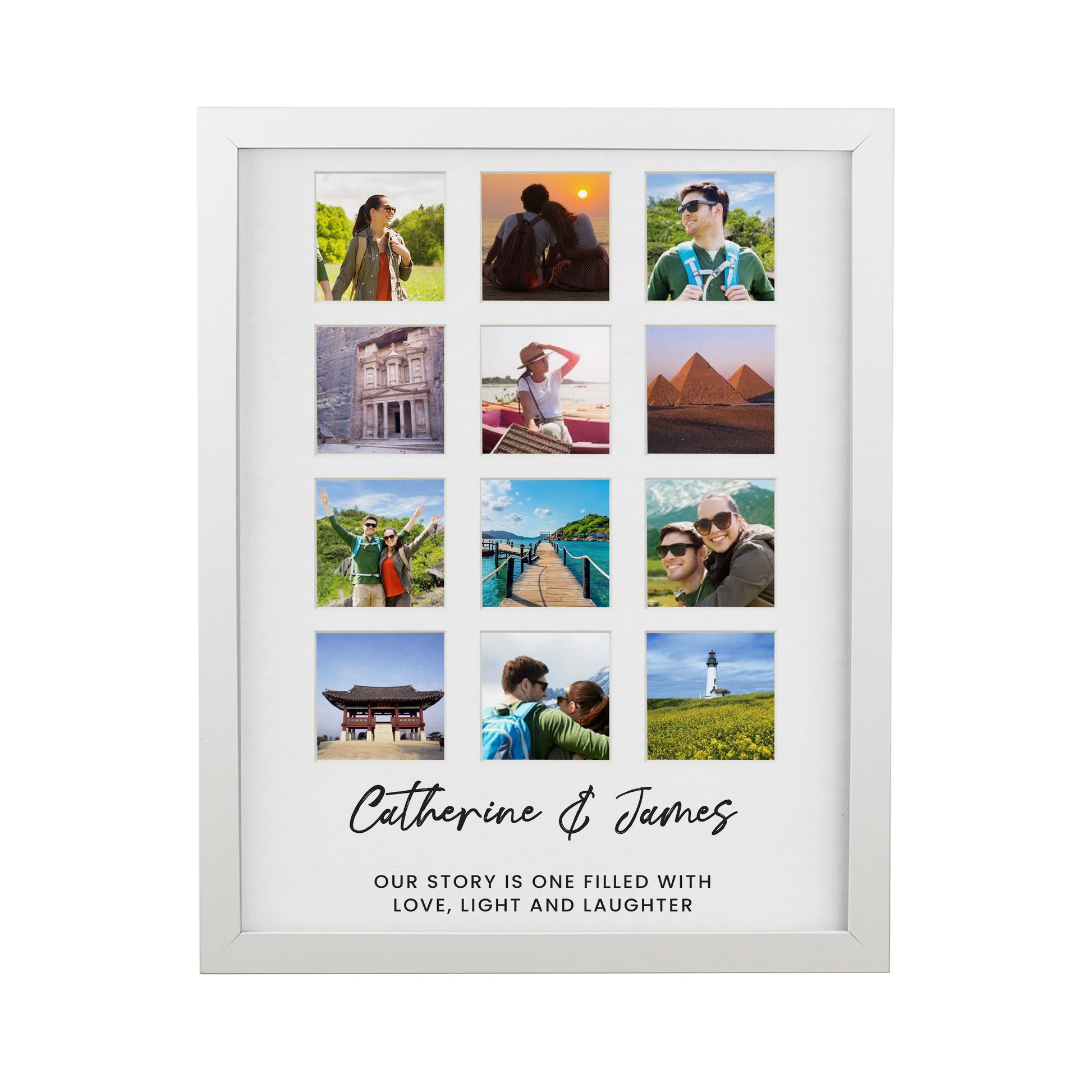 Personalised White Multi Photo Frame - image 5