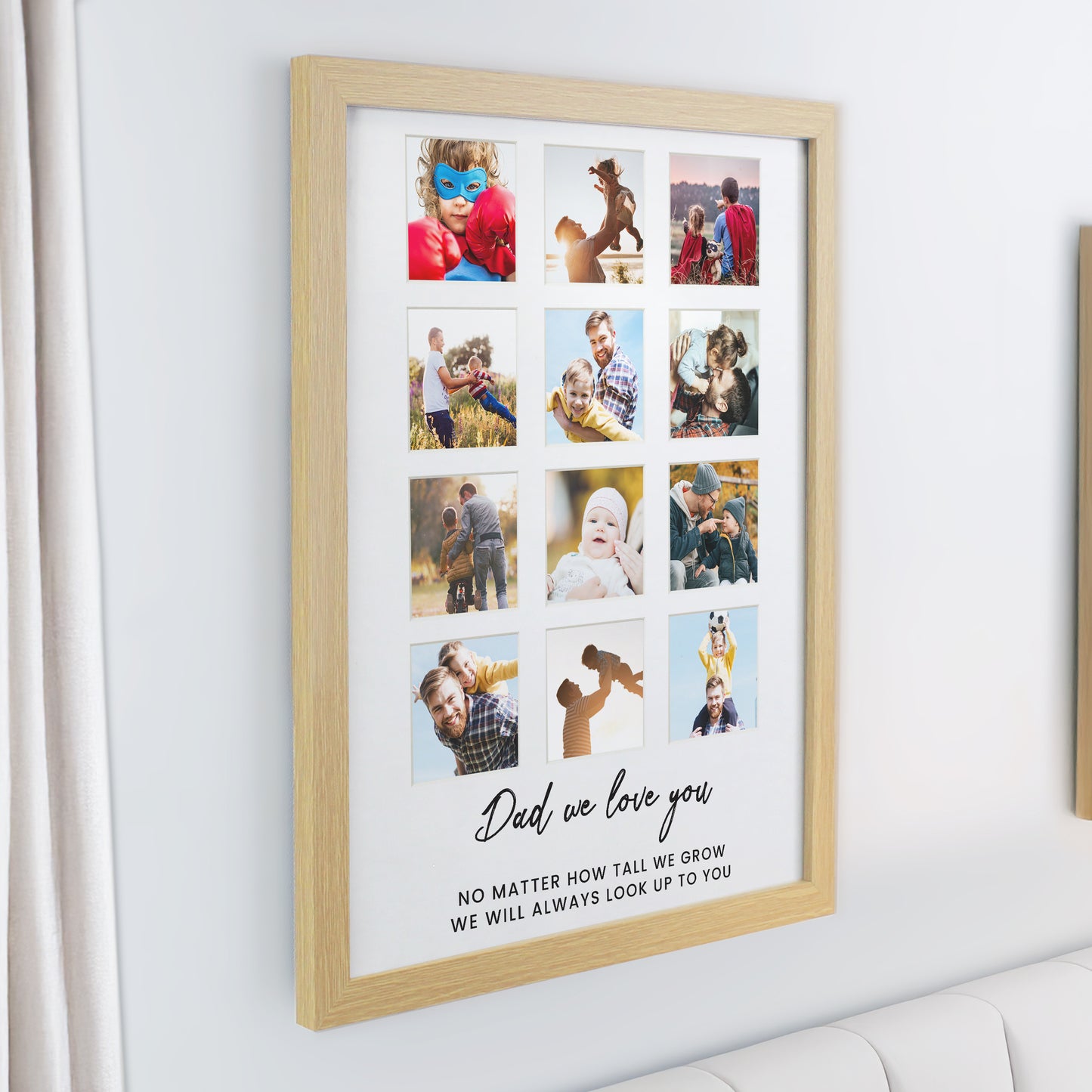 Personalised Oak Multi Photo Frame - image 2