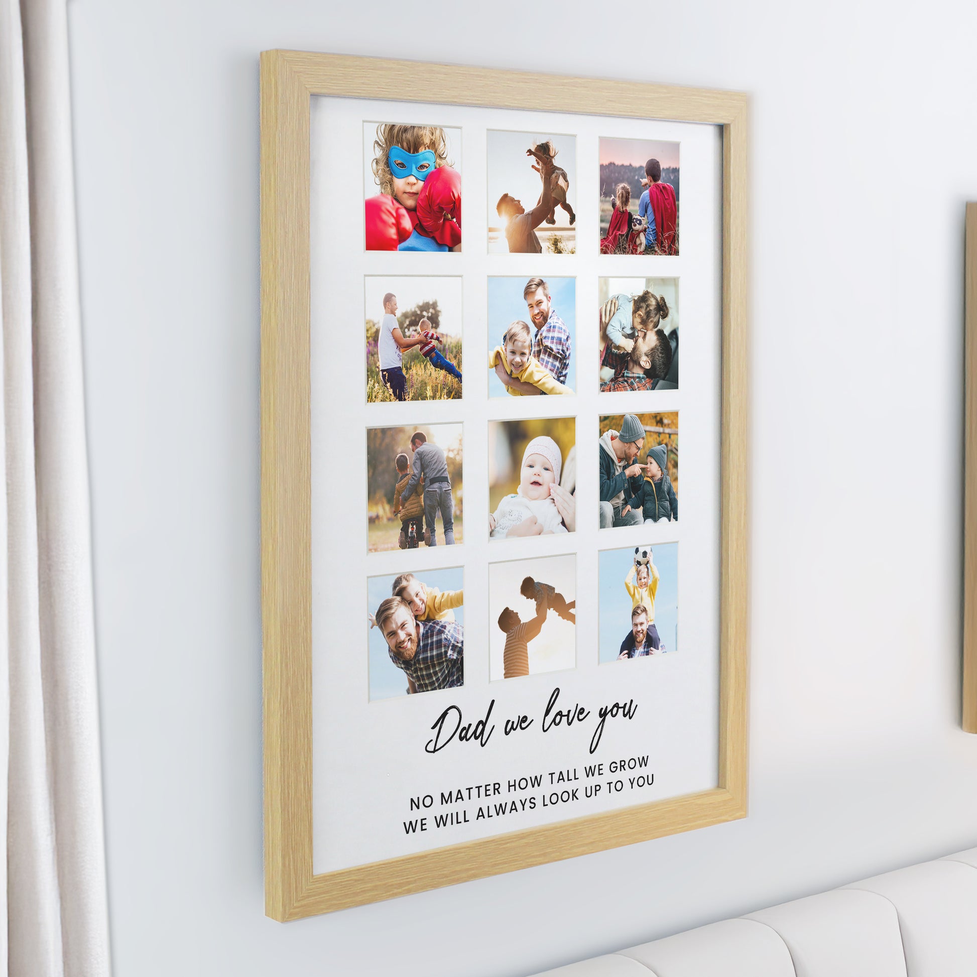 Personalised Oak Multi Photo Frame - image 2