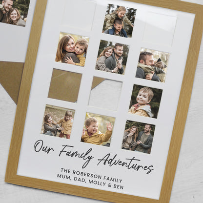 Personalised Oak Multi Photo Frame - image 4