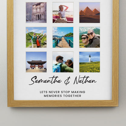 Personalised Oak Multi Photo Frame - image 6