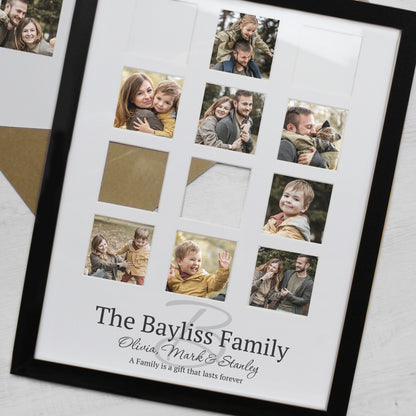 Personalised Family Black Multi Photo Frame - image 4