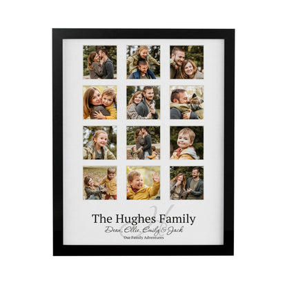 Personalised Family Black Multi Photo Frame - image 5