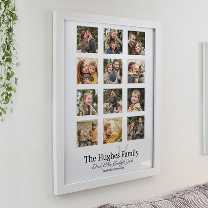 Personalised Family White Multi Photo Frame - image 2