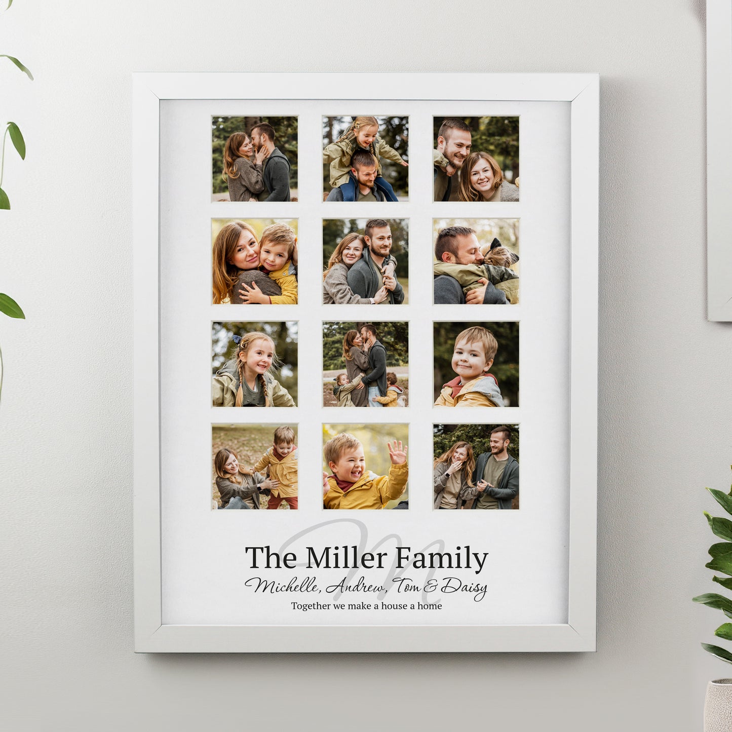 Personalised Family White Multi Photo Frame - image 3