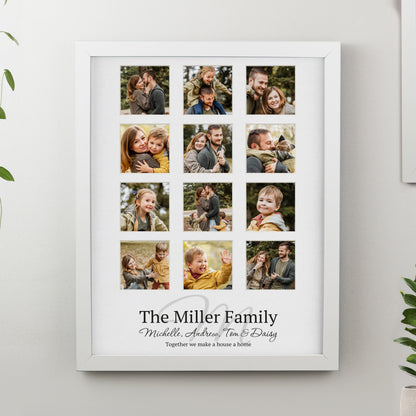 Personalised Family White Multi Photo Frame - image 3