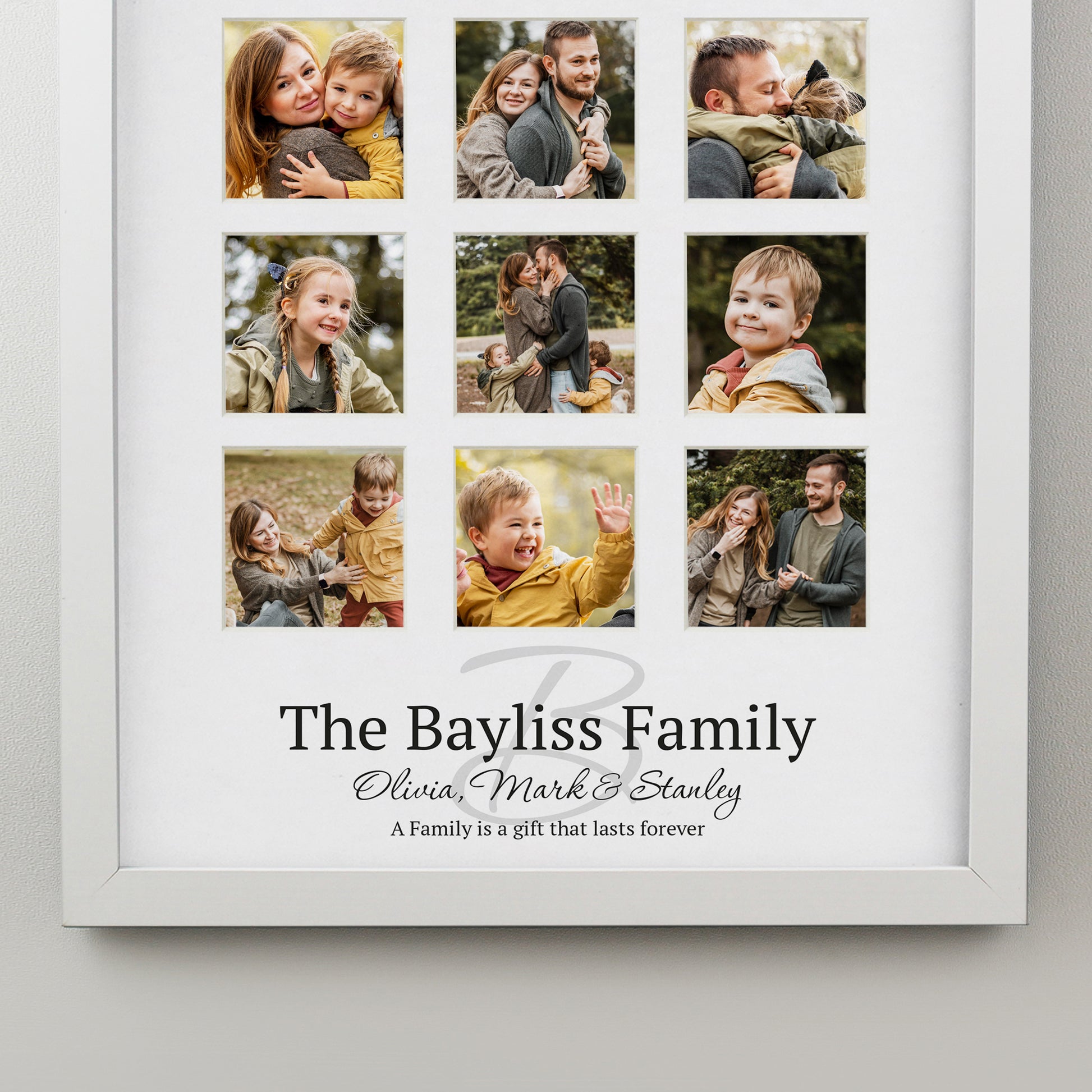Personalised Family White Multi Photo Frame - image 6