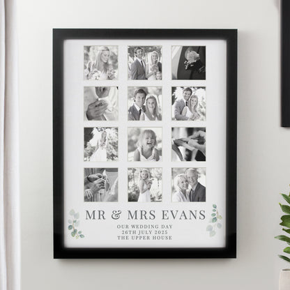 Personalised Wedding Black Multi Photo Frame - image 3