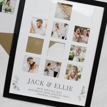 Personalised Wedding Black Multi Photo Frame - image 4