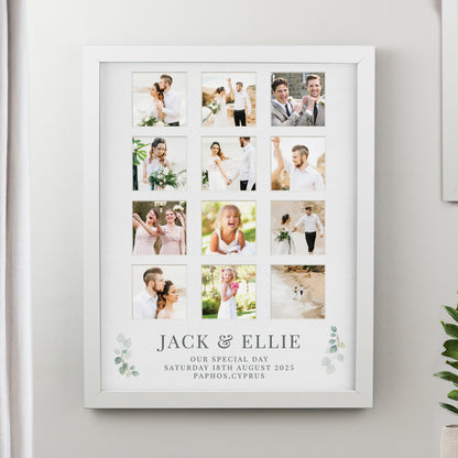 Personalised Wedding White Multi Photo Frame from Heartfelt Gifts