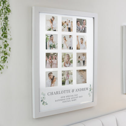 Personalised Wedding White Multi Photo Frame - image 2