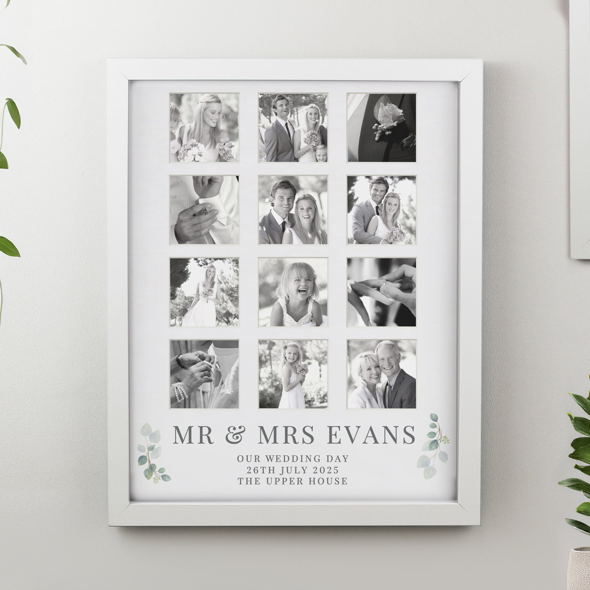 Personalised Wedding White Multi Photo Frame - image 3