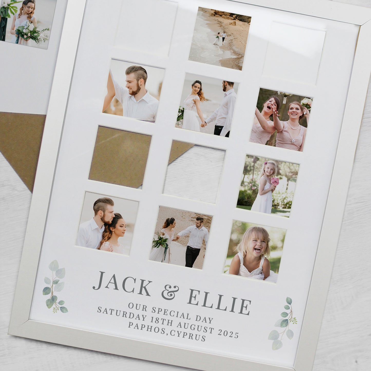 Personalised Wedding White Multi Photo Frame - image 4