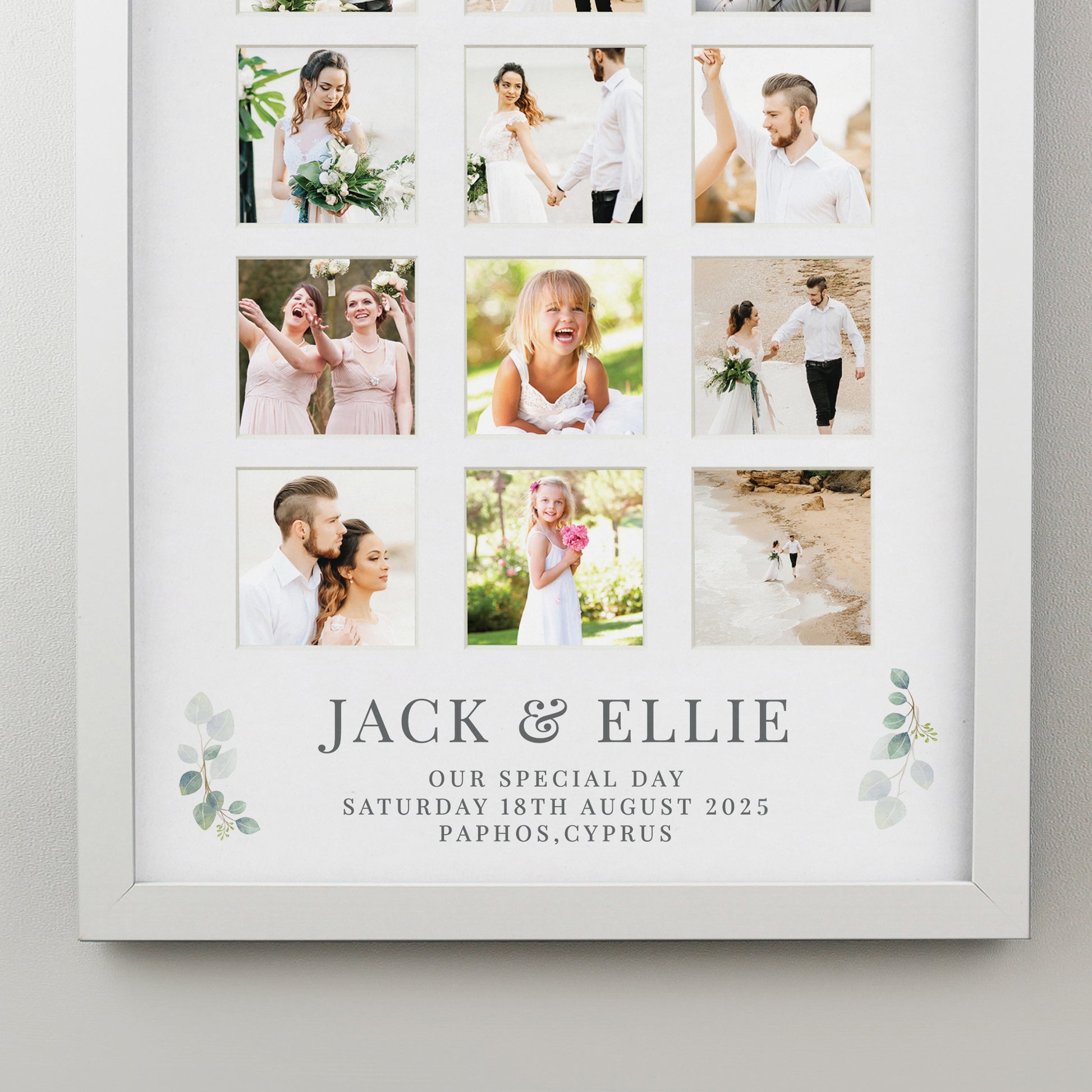Personalised Wedding White Multi Photo Frame - image 6