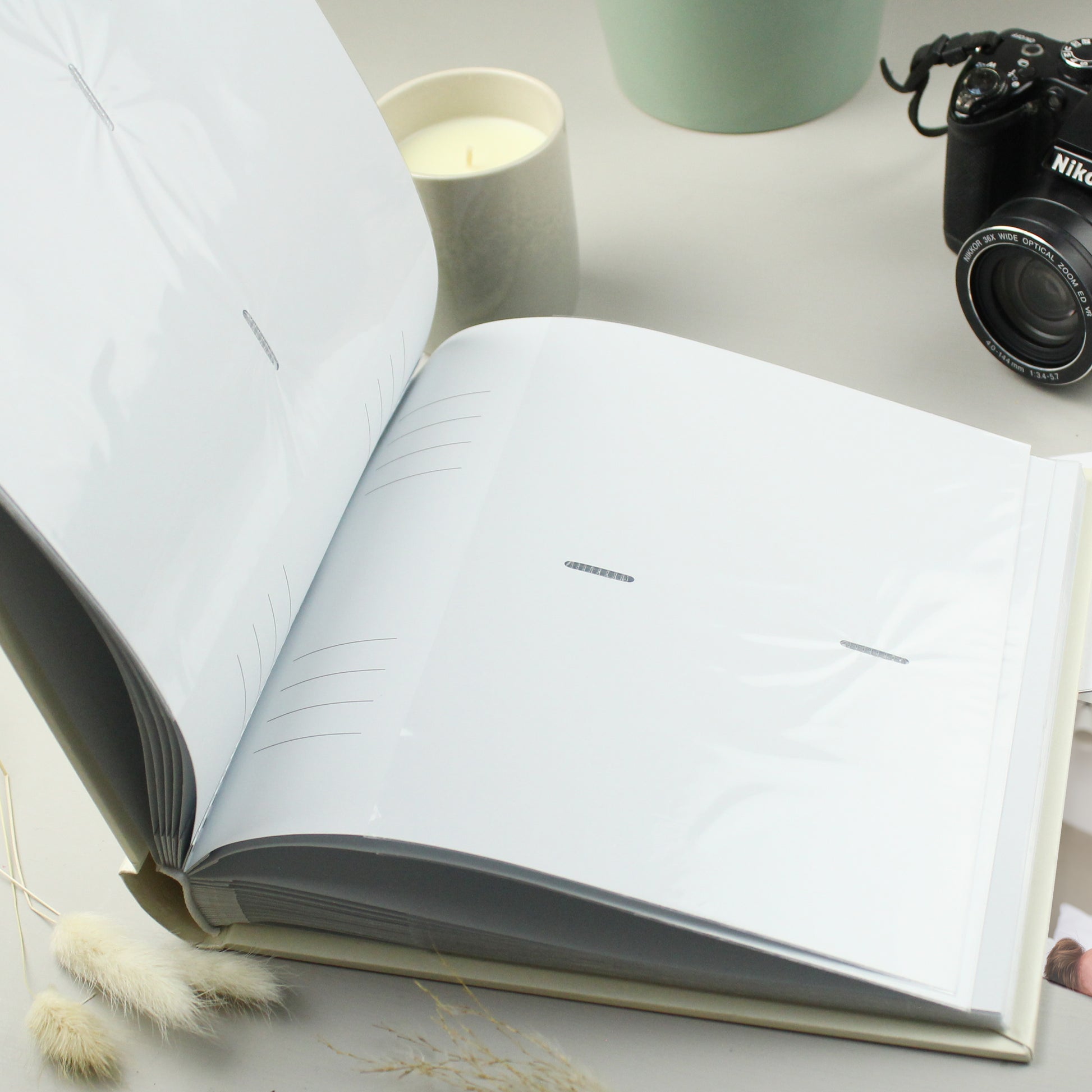 Personalised Black and Gold Free Text Square Photo Album – Wedding Gift - image 4