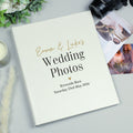 Personalised Black and Gold Free Text Traditional Photo Album – Wedding Gift
