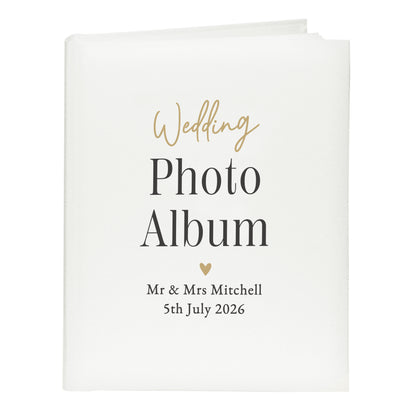 Personalised Black and Gold Free Text Traditional Photo Album – Wedding Gift - image 5