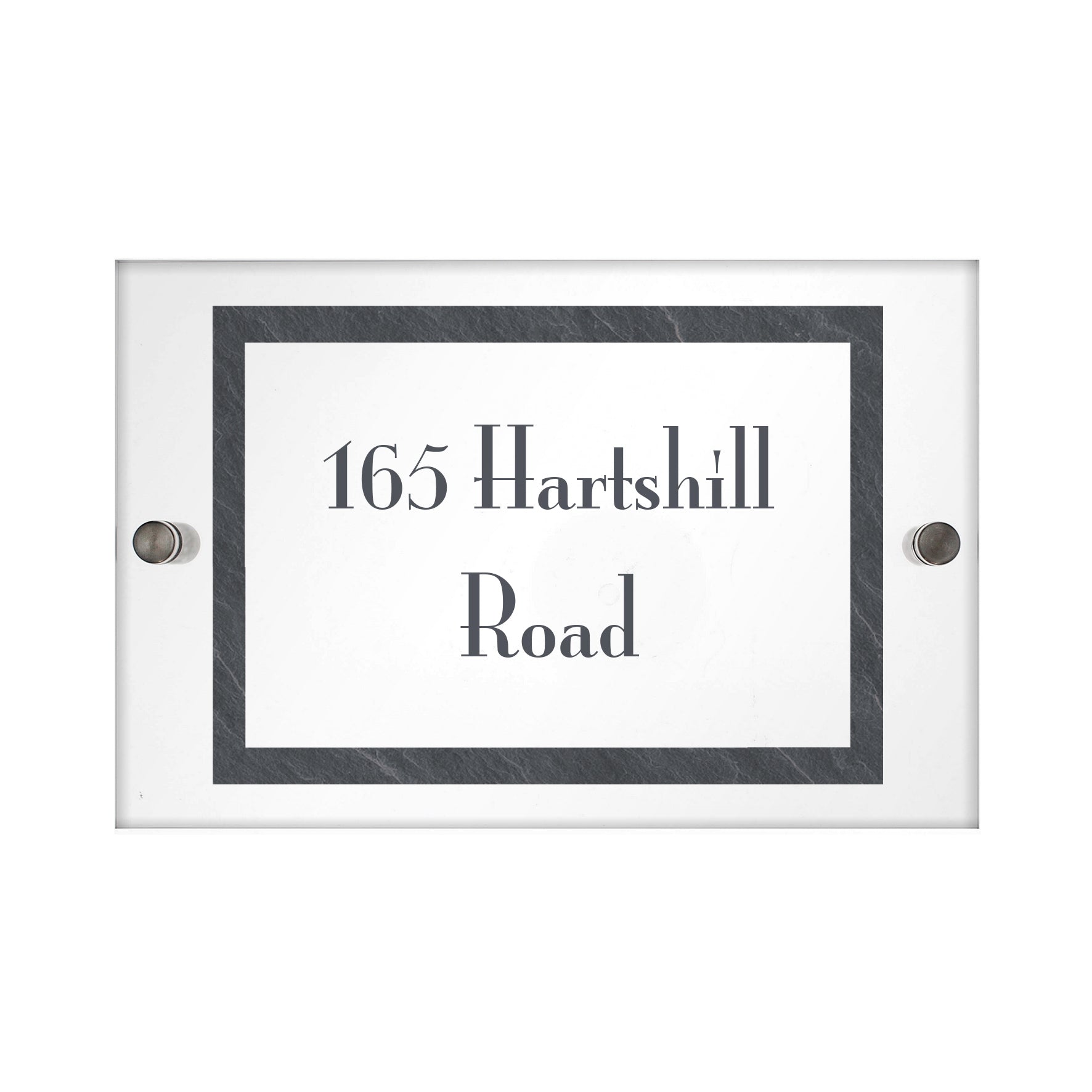 Personalised Slate Effect Acrylic House Sign - image 2