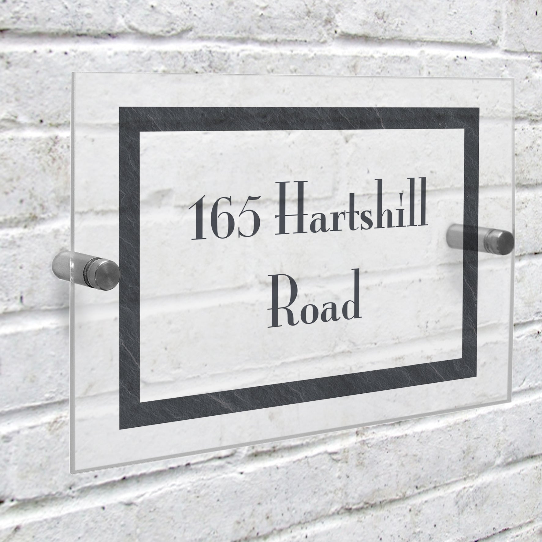 Personalised Slate Effect Acrylic House Sign - image 3