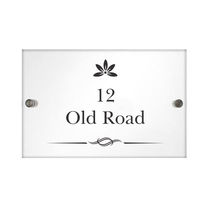 Personalised Decorative Swirl Acrylic House Sign - image 2