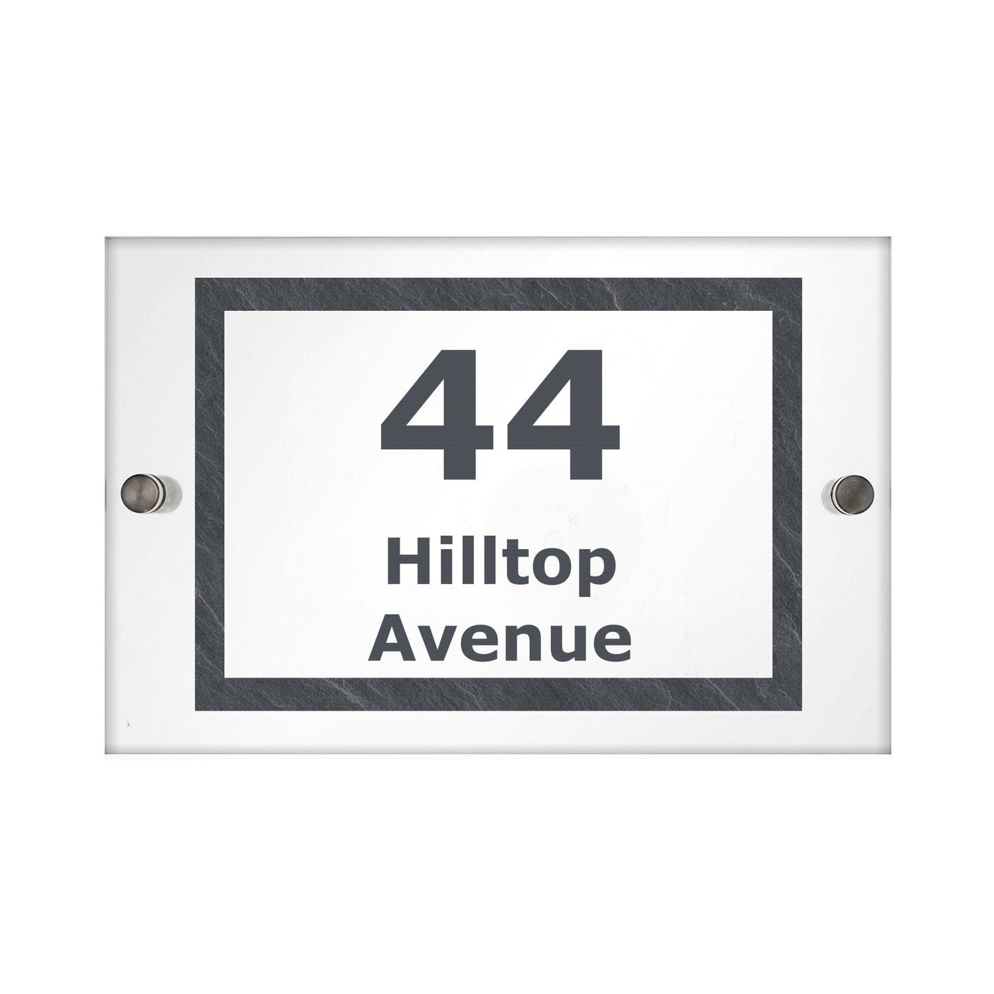 Personalised Marble Acrylic House Sign - image 2