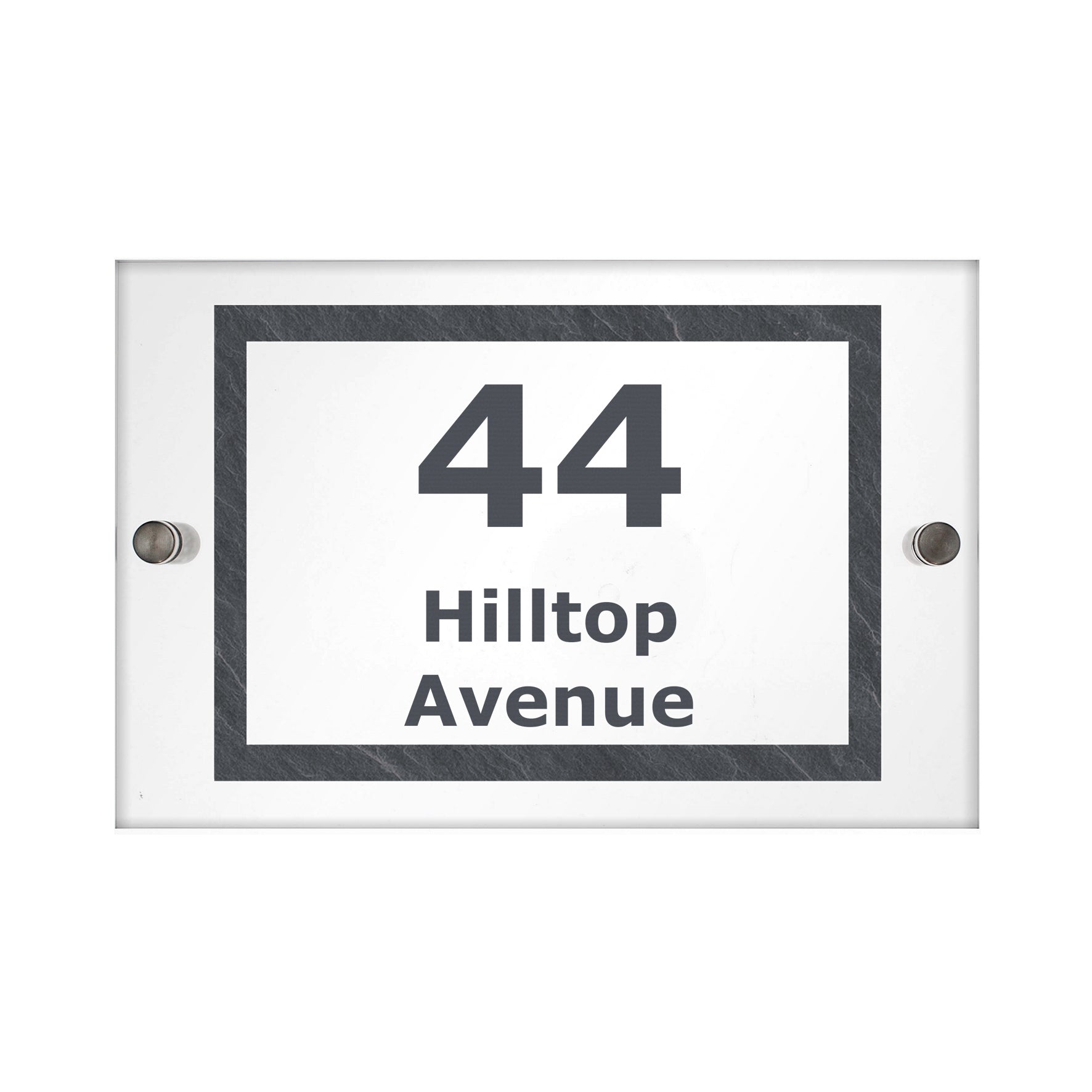 Personalised Marble Acrylic House Sign - image 2