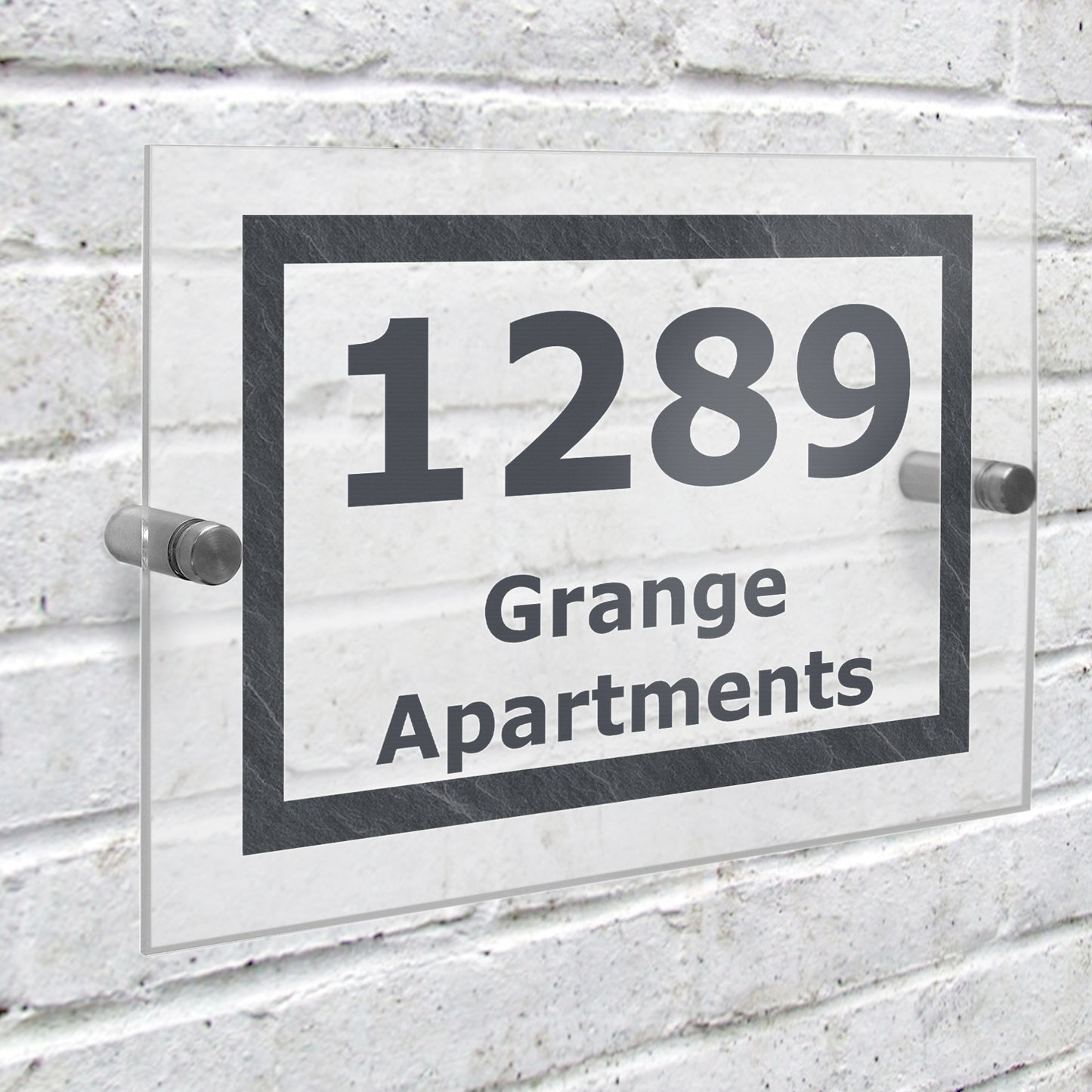 Personalised Marble Acrylic House Sign - image 3