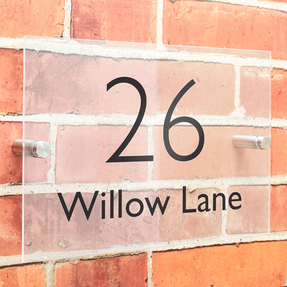 Personalised Modern Acrylic House Sign from Heartfelt Gifts