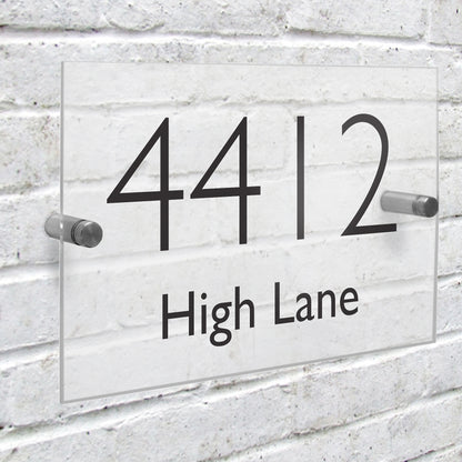 Personalised Modern Acrylic House Sign - image 3