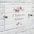 Personalised Vintage Rose Acrylic House Sign from Heartfelt Gifts