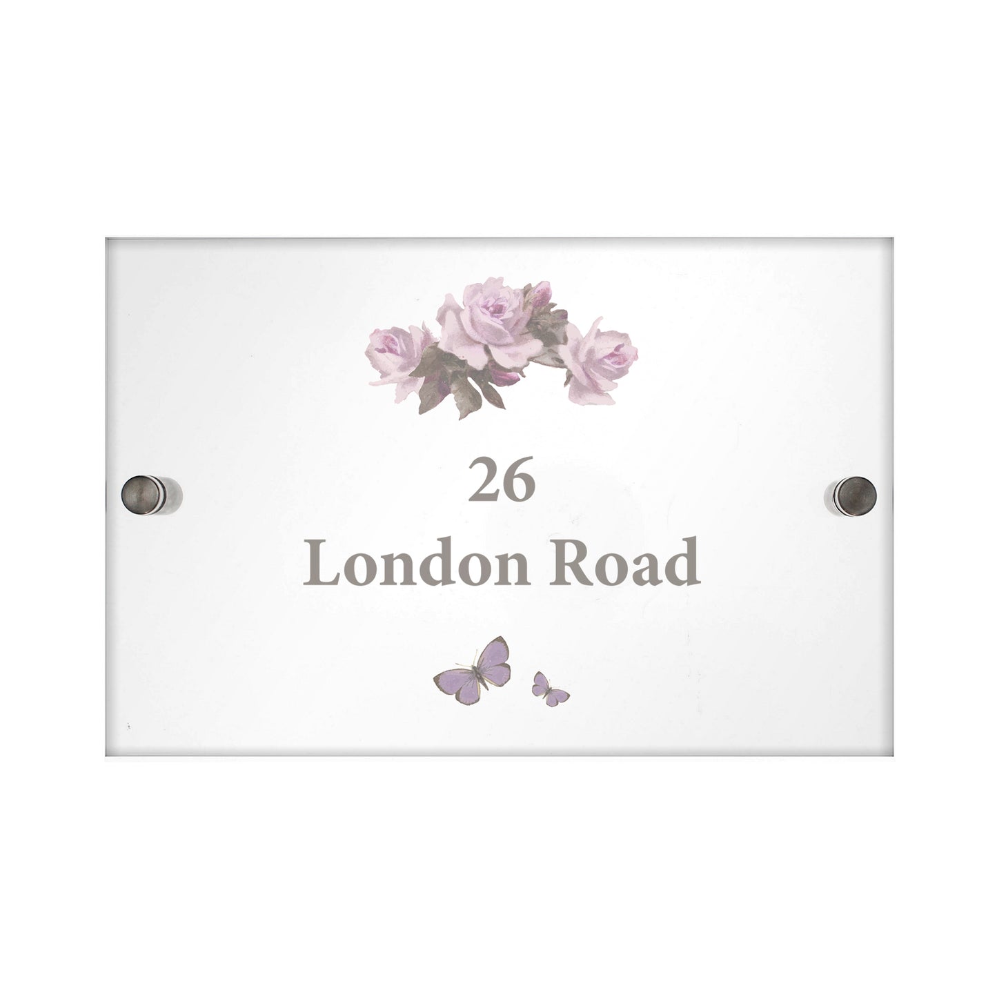 Personalised Vintage Rose Acrylic House Sign - image 2