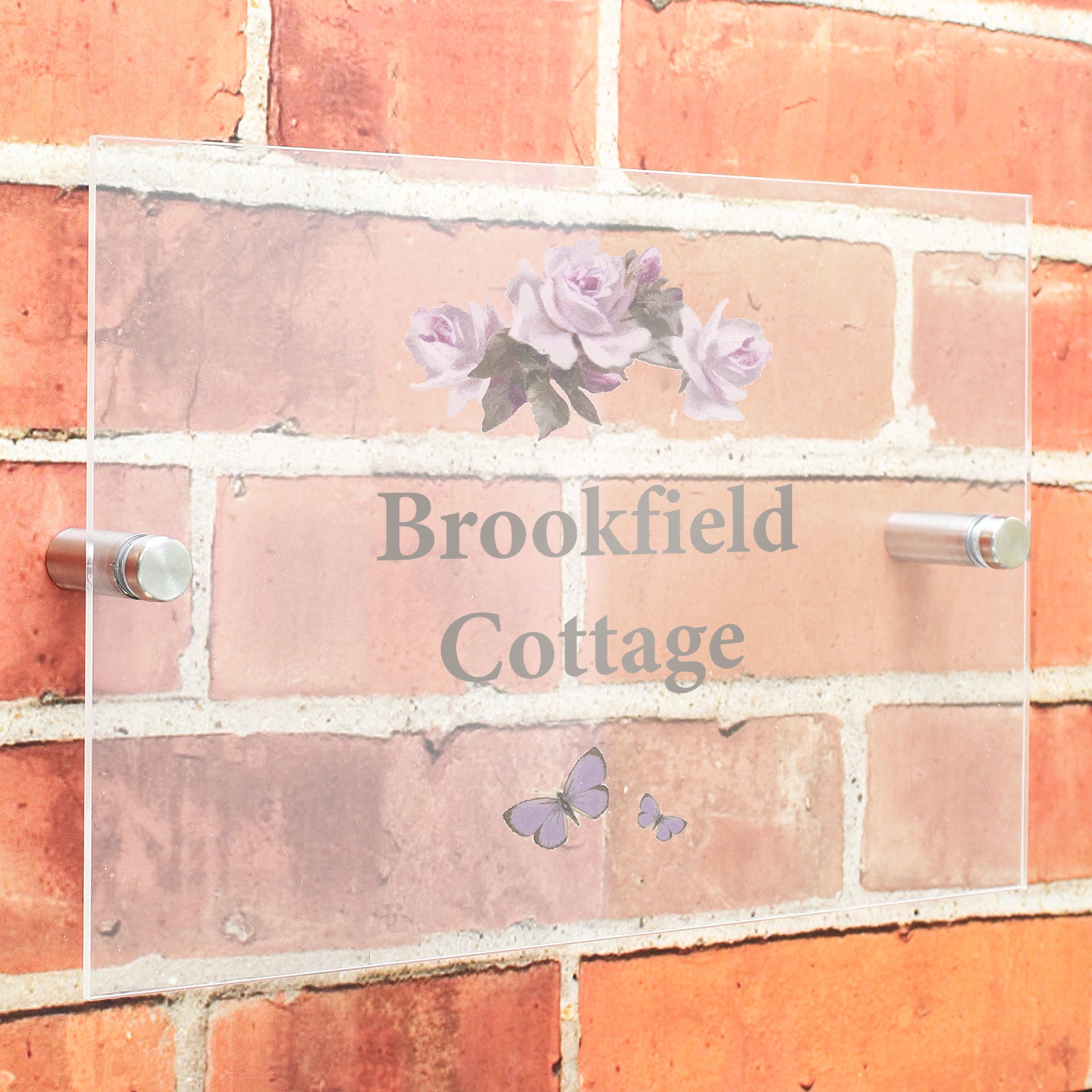 Personalised Vintage Rose Acrylic House Sign - image 3