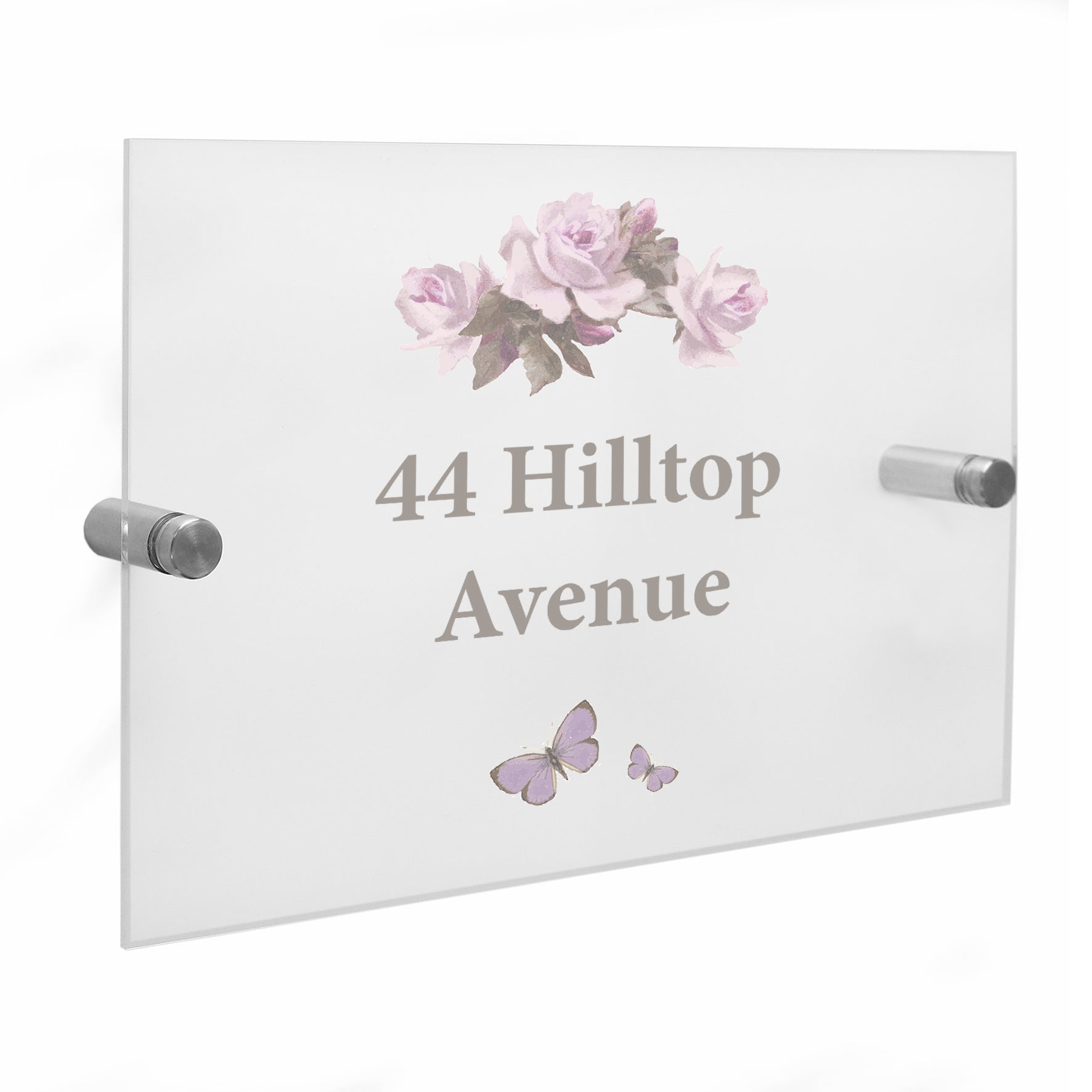 Personalised Vintage Rose Acrylic House Sign - image 4