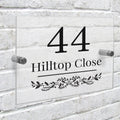 Personalised Botanical Acrylic House Sign from Heartfelt Gifts