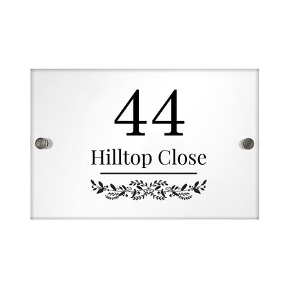Personalised Botanical Acrylic House Sign - image 2