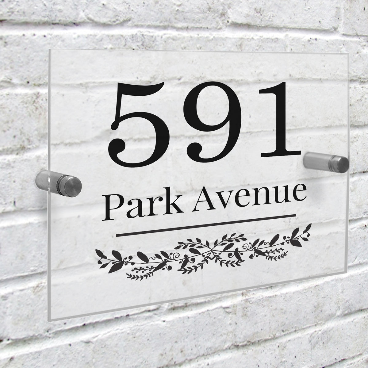 Personalised Botanical Acrylic House Sign - image 3