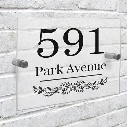Personalised Botanical Acrylic House Sign - image 3