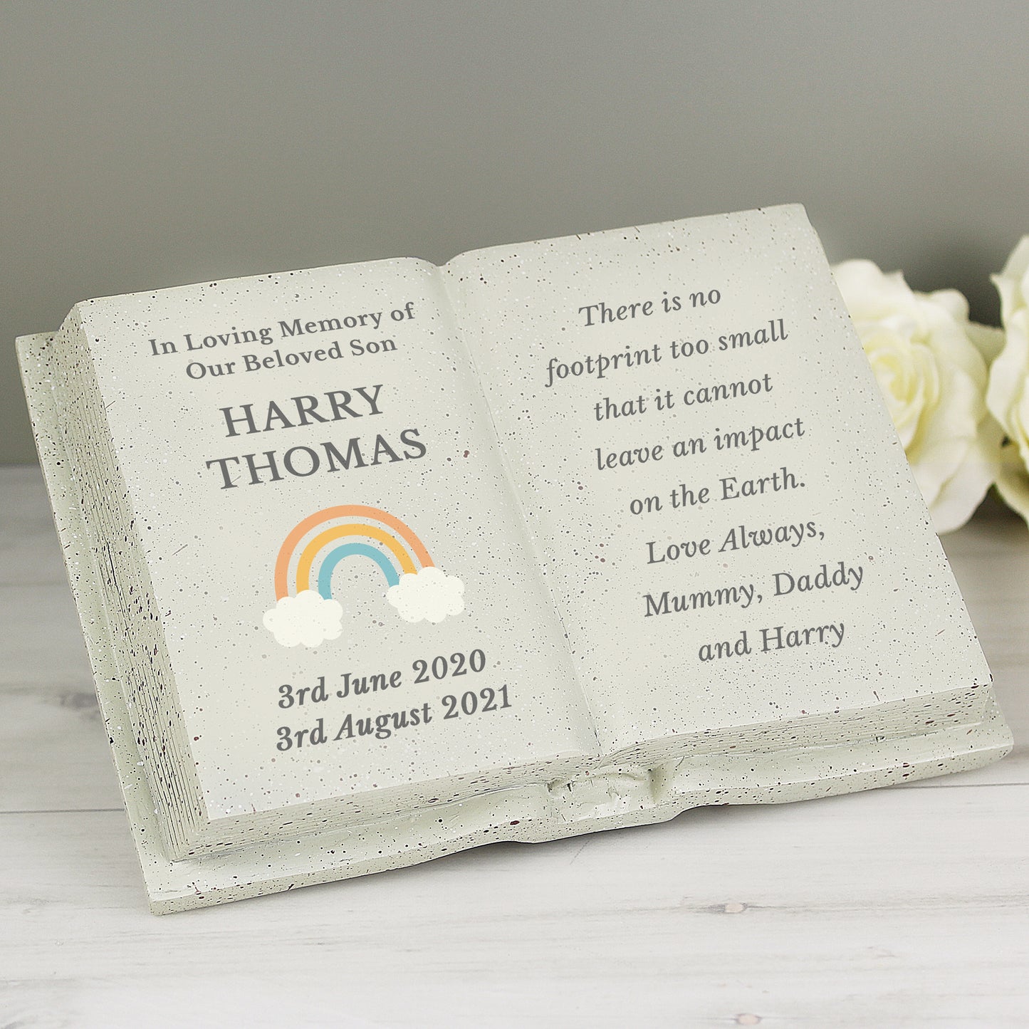 Personalised Rainbow Memorial Book from Heartfelt Gifts