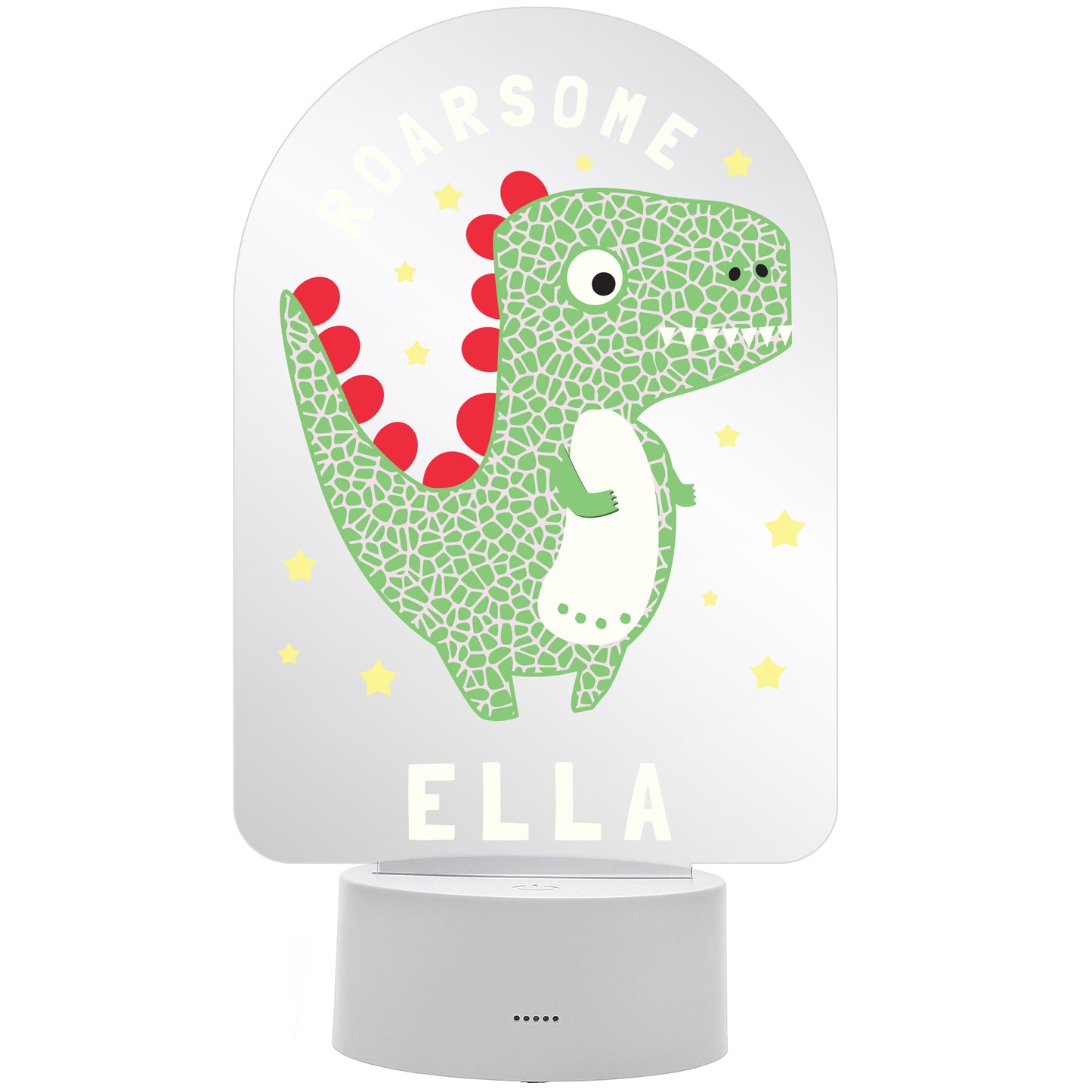 Personalised Roarsome Dinosaur LED Colour Changing Night Light - image 5